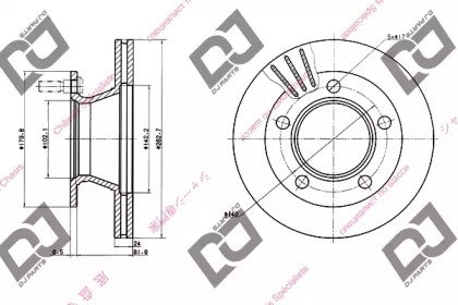 Тормозной диск DJ PARTS BD1483